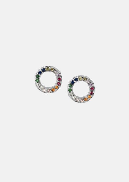 Oorbellen Prism Halo - Silverplated