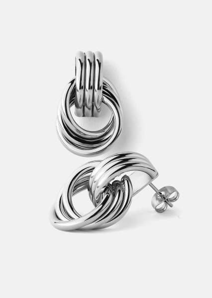 Oorbel Unity Loop - Verzilverd