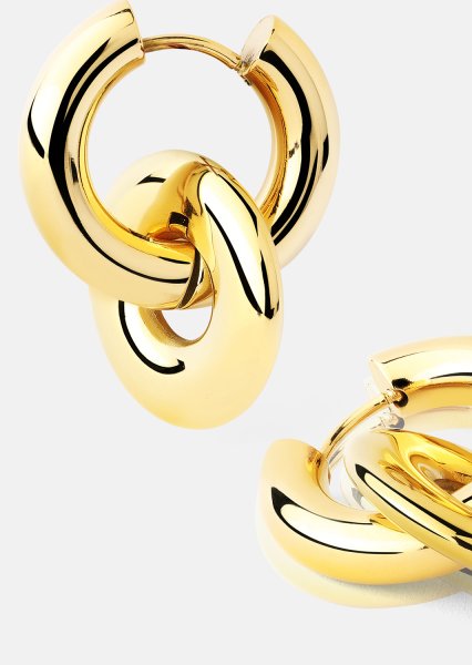 Oorbellen Chunky Link – 18k Verguld