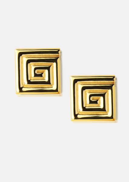 Oorbel Geometric Glow - 18k Verguld