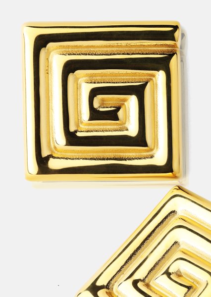 Oorbel Geometric Glow - 18k Verguld