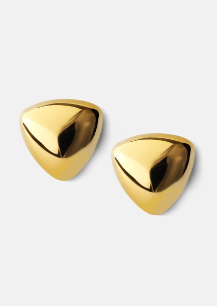 Oorbellen Bold Curve – 18k Verguld