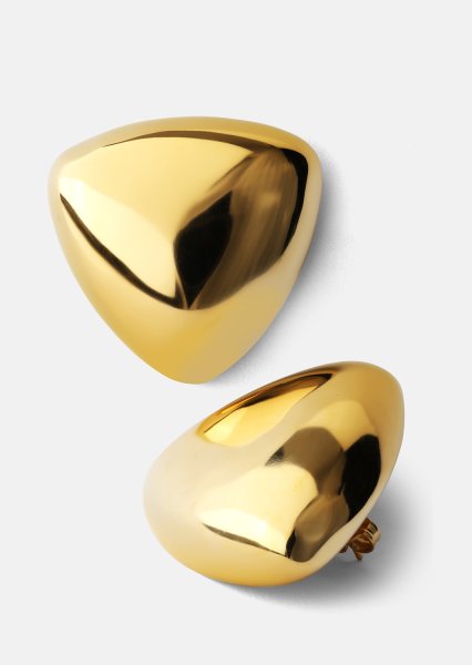 Oorbellen Bold Curve – 18k Verguld