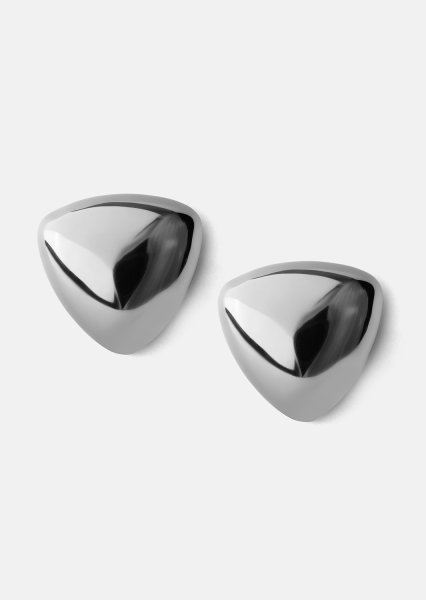 Oorbellen Bold Curve – Verzilverd