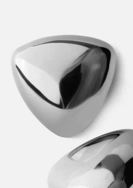 Oorbellen Bold Curve – Verzilverd