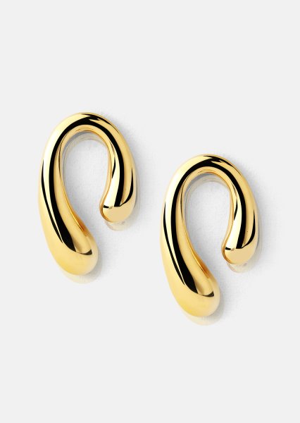 Oorbellen Sculpture – 18k Verguld