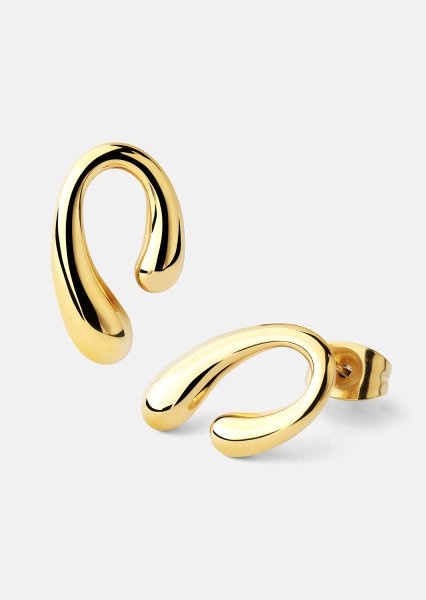 Oorbellen Sculpture – 18k Verguld