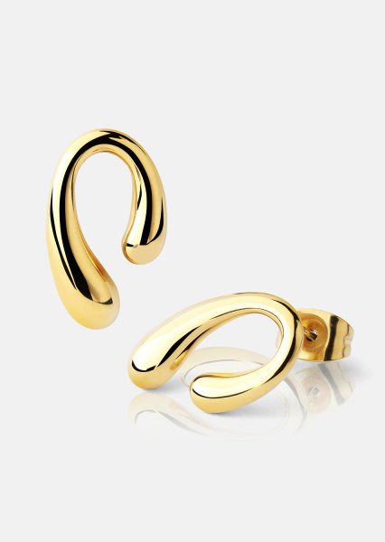 Oorbellen Sculpture – 18k Verguld