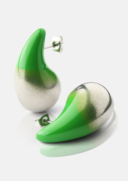 Oorbellen Verdé Glow – Verzilverd