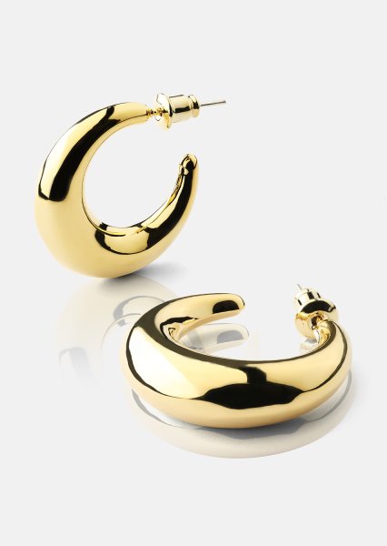 Loop Oorbellen – 18k Verguld