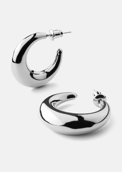 Loop Oorbellen – Verzilverd