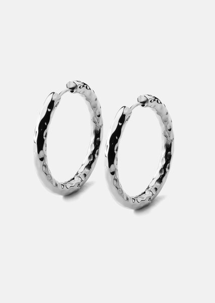 Oorbel Everyday Hoops - Verzilverd