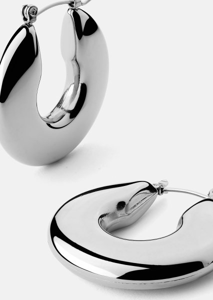 Oorbel Luna Bold Hoops - Verzilverd