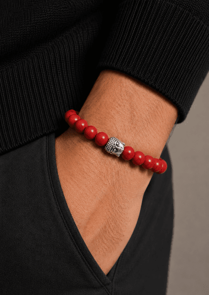 Kralenarmband Crimson Harmony