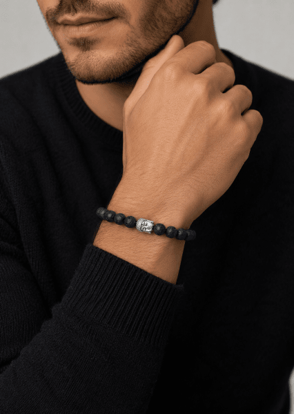 Kralenarmband Obsidian Aura