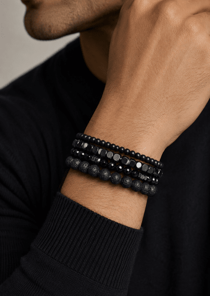 Kralenarmband Obsidian Realm