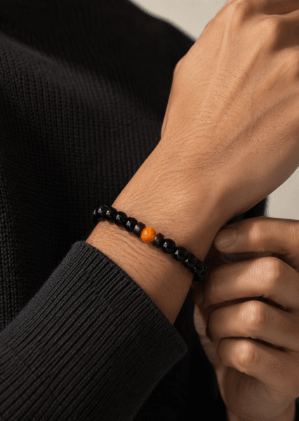 Kralenarmband Obsidian Sphere