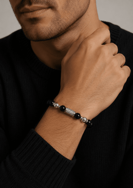 Kralenarmband Obsidian Valor
