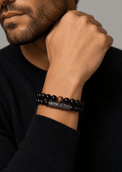 Kralenarmband Onyx Valor