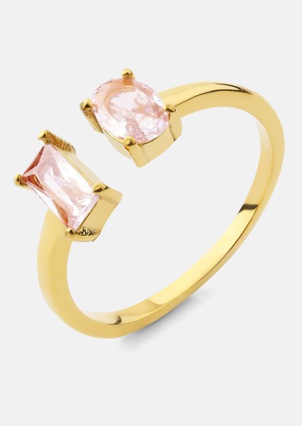 Ring Rosé Duo - 18k Verguld