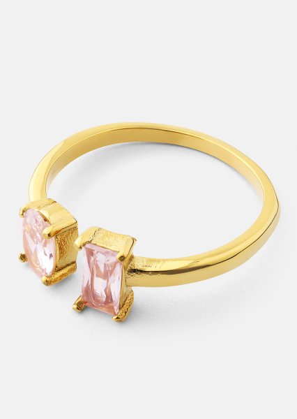 Ring Rosé Duo - 18k Verguld