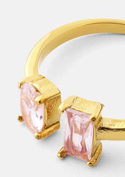 Ring Rosé Duo - 18k Verguld