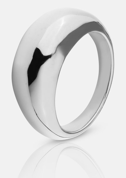 Golden Bold Ring - Verzilverd