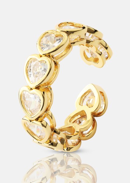 Ring Heartfelt Love - 18k Verguld