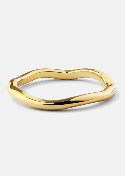 Ring Wave Gold - Verguld met 18k goud