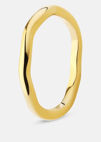 Ring Wave Gold - Verguld met 18k goud