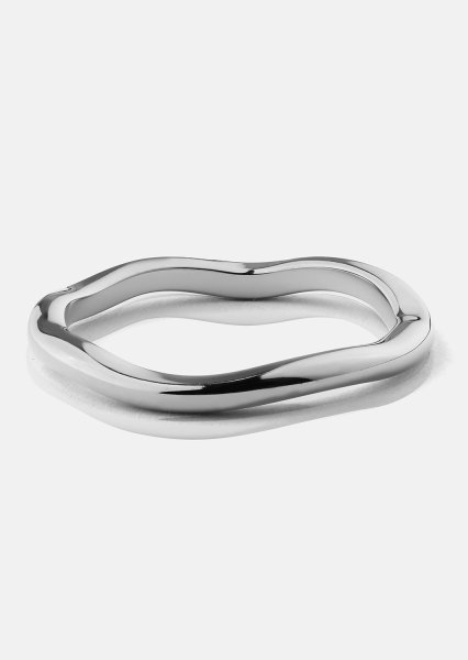 Ring Wave Silver- Verzilverd