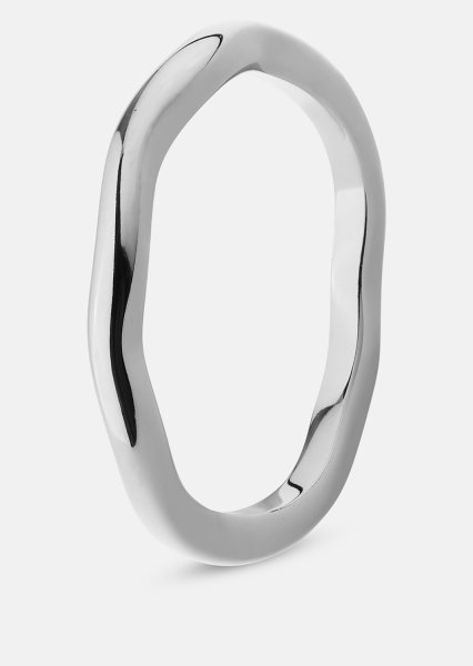 Ring Wave Silver- Verzilverd