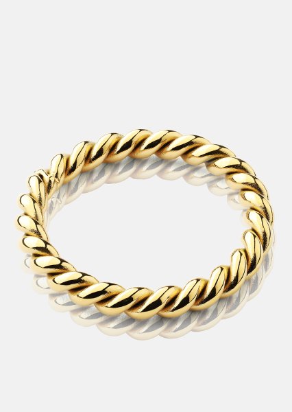 Ring Golden Twist- Verguld met 18k goud
