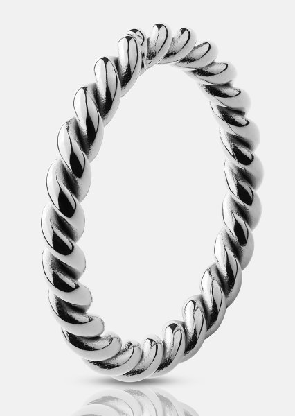 Ring Silver Twist- Verzilverd