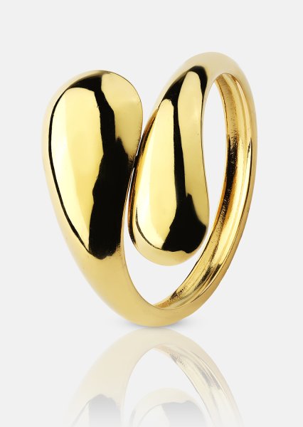 Ring Bold Drops - Verguld met 18k goud