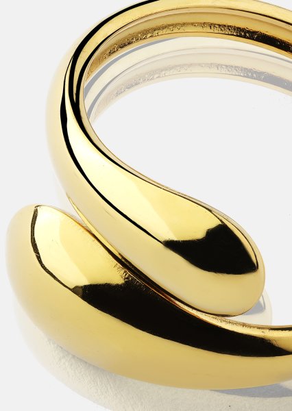 Ring Bold Drops - Verguld met 18k goud