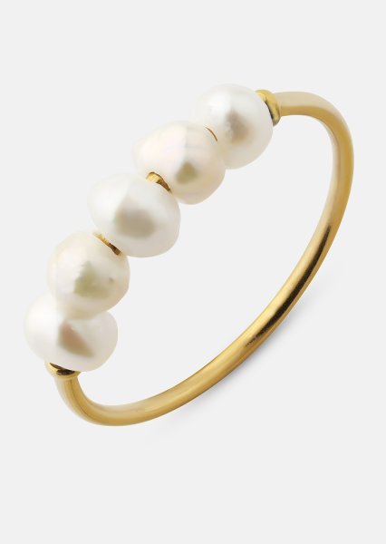 Ring Perla - Verguld met 18k goud