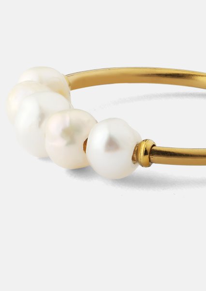 Ring Perla - Verguld met 18k goud