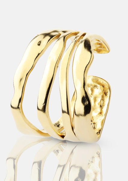 Ring Wave - 18k Verguld