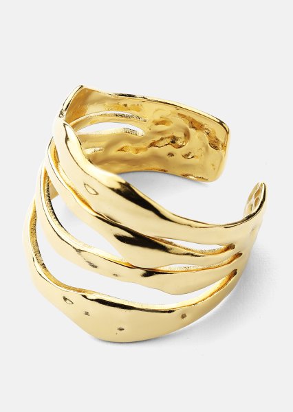 Ring Wave - 18k Verguld