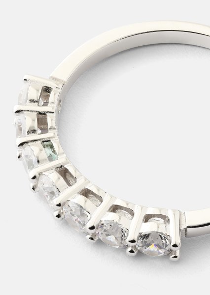 Ring Link Eternal - Verzilverd