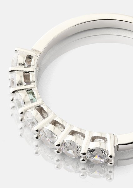 Ring Link Eternal - Verzilverd