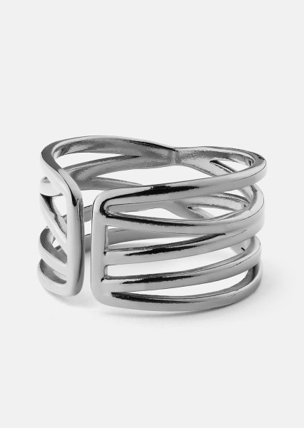 Ring Silver Maze - Verzilverd
