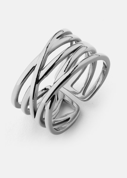 Ring Silver Maze - Verzilverd