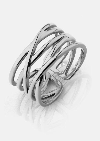 Ring Silver Maze - Verzilverd