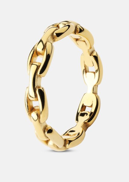 Ring Bold Chain - 18K Verguld