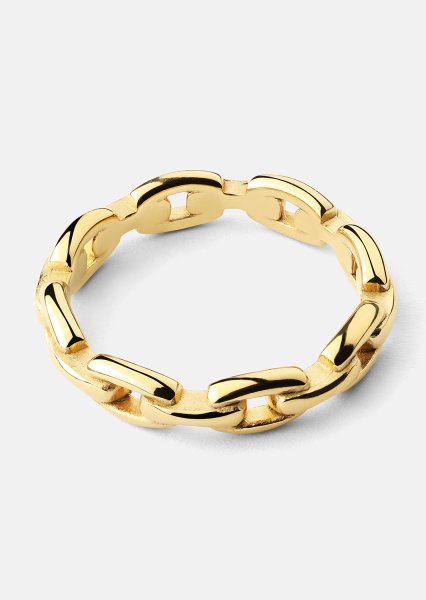 Ring Bold Chain - 18K Verguld