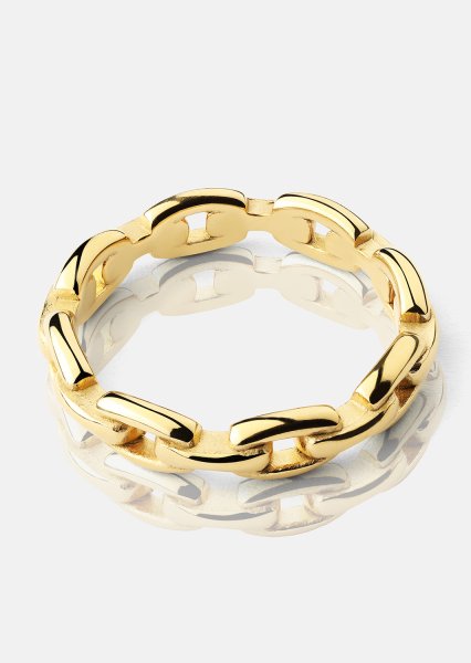Ring Bold Chain - 18K Verguld