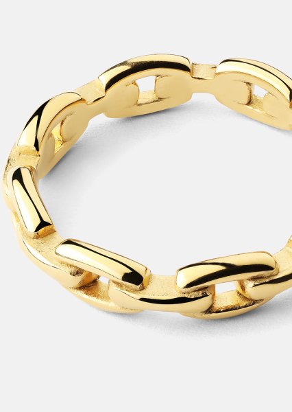 Ring Bold Chain - 18K Verguld