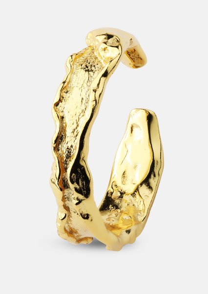 Ring Raw Texture - Verguld met 18k goud